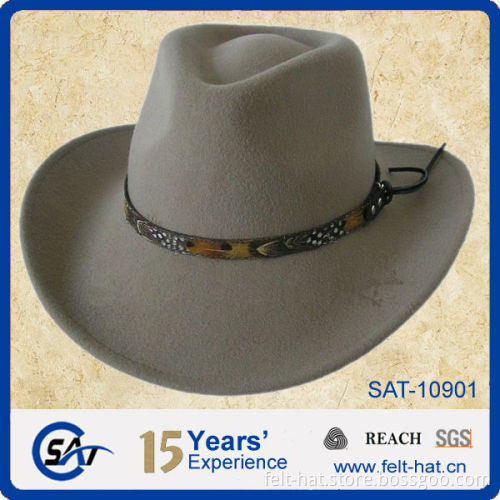 competitive fantastic pure wool felt cowboy hat